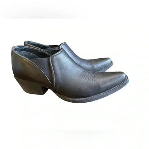 RAWHIDE Abilene Leather Cowboy Shoe Boot Snip Toe SZ 6.5